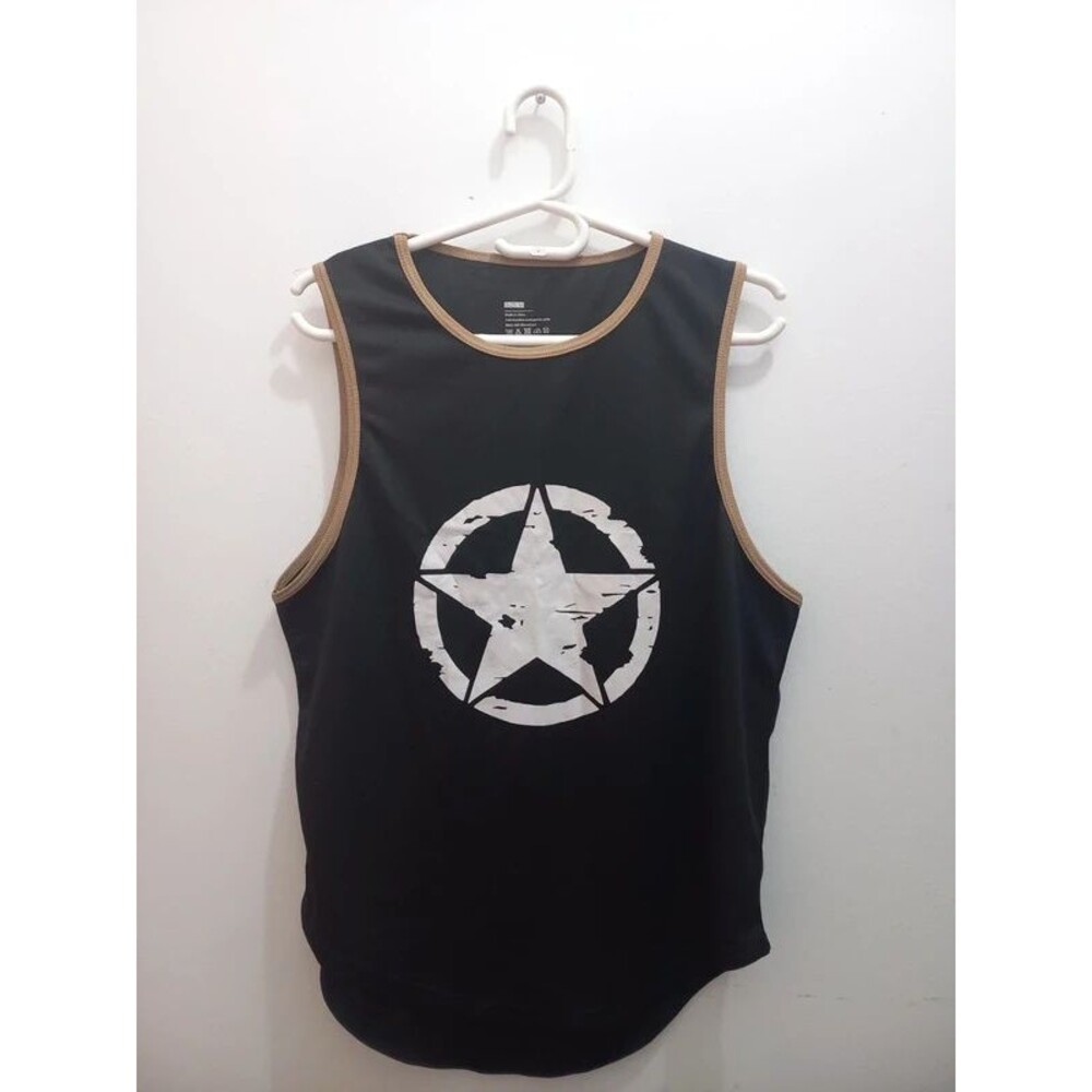 Men's Military Star Athletic Graphic Tank Top